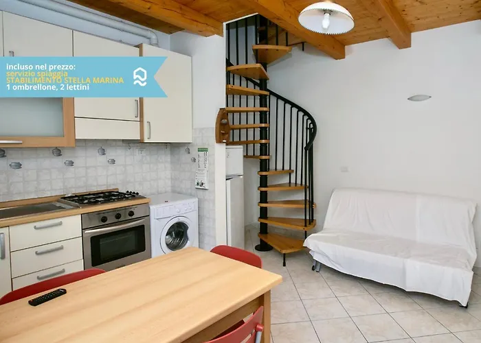 Apartamento Numana, Delizioso Cielo-terra A 150mt Dal Mare - N099 *